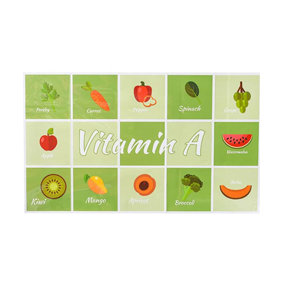 Luxshiny Watermelon Carrot Vegetable Wall Decals - Oil-Proof Kitchen Art Stickers for Green Vegetable Themed Home Decor