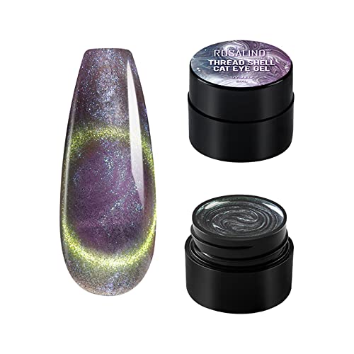 2022 New 5D Cat Eye Gel Nail Polish - UV/LED Phototherapy Soak Off Nail Art Polish with Magnetic Effect for Salon & Home Manicure | Perfect for Parties, Weddings & Special Occasions