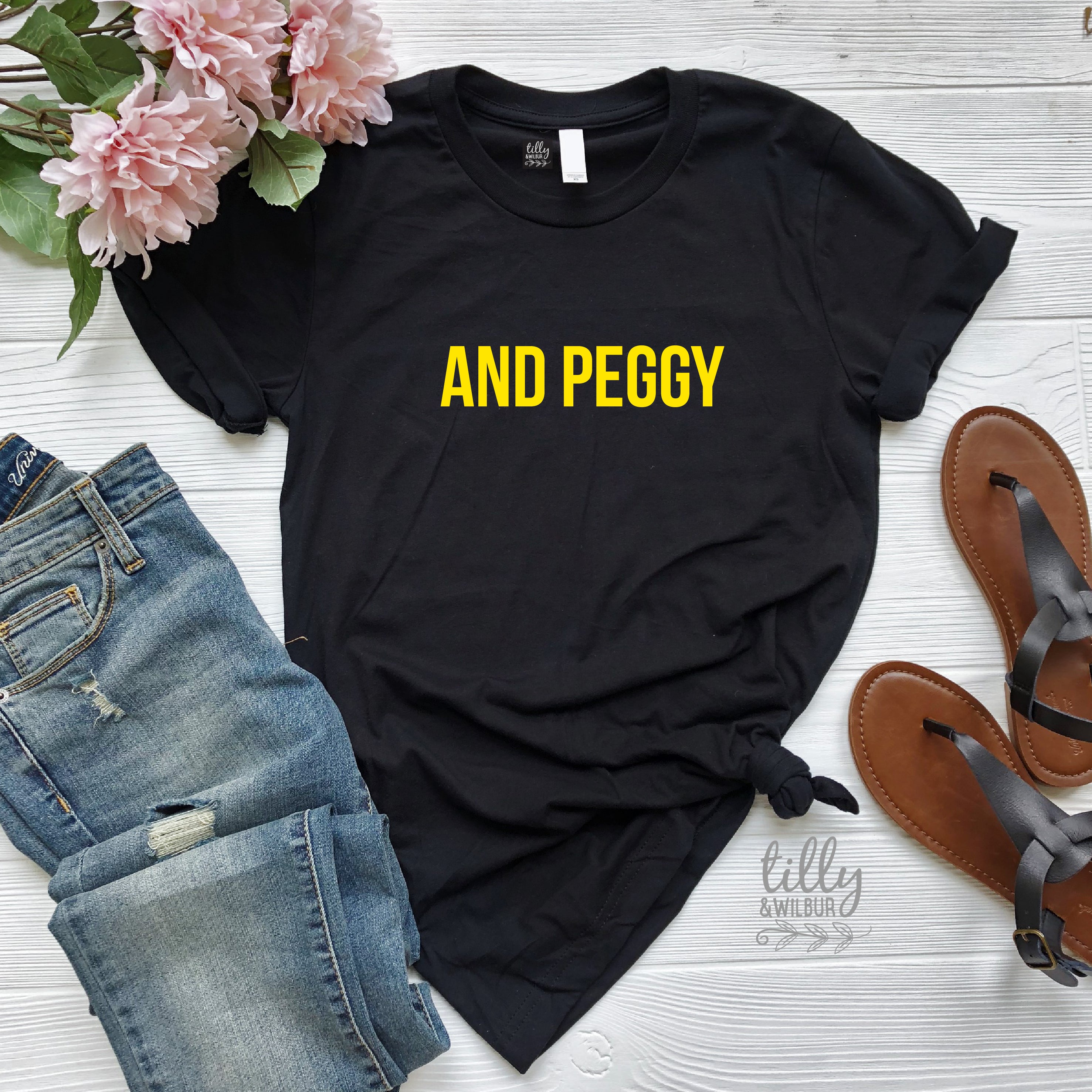 Peggy Women's T-Shirt - Soft Cotton Casual Tee for Everyday Wear | Perfect for Work, Gym, and Weekend Outfits