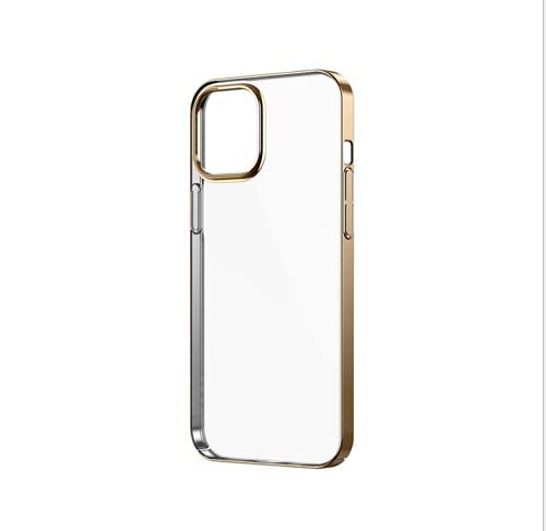 Premium Electroplated Hard Shell Phone Case for iPhone 12 - Durable Scratch-Resistant Protection (Brown) | Perfect for Everyday Use, Travel & Outdoor Activities