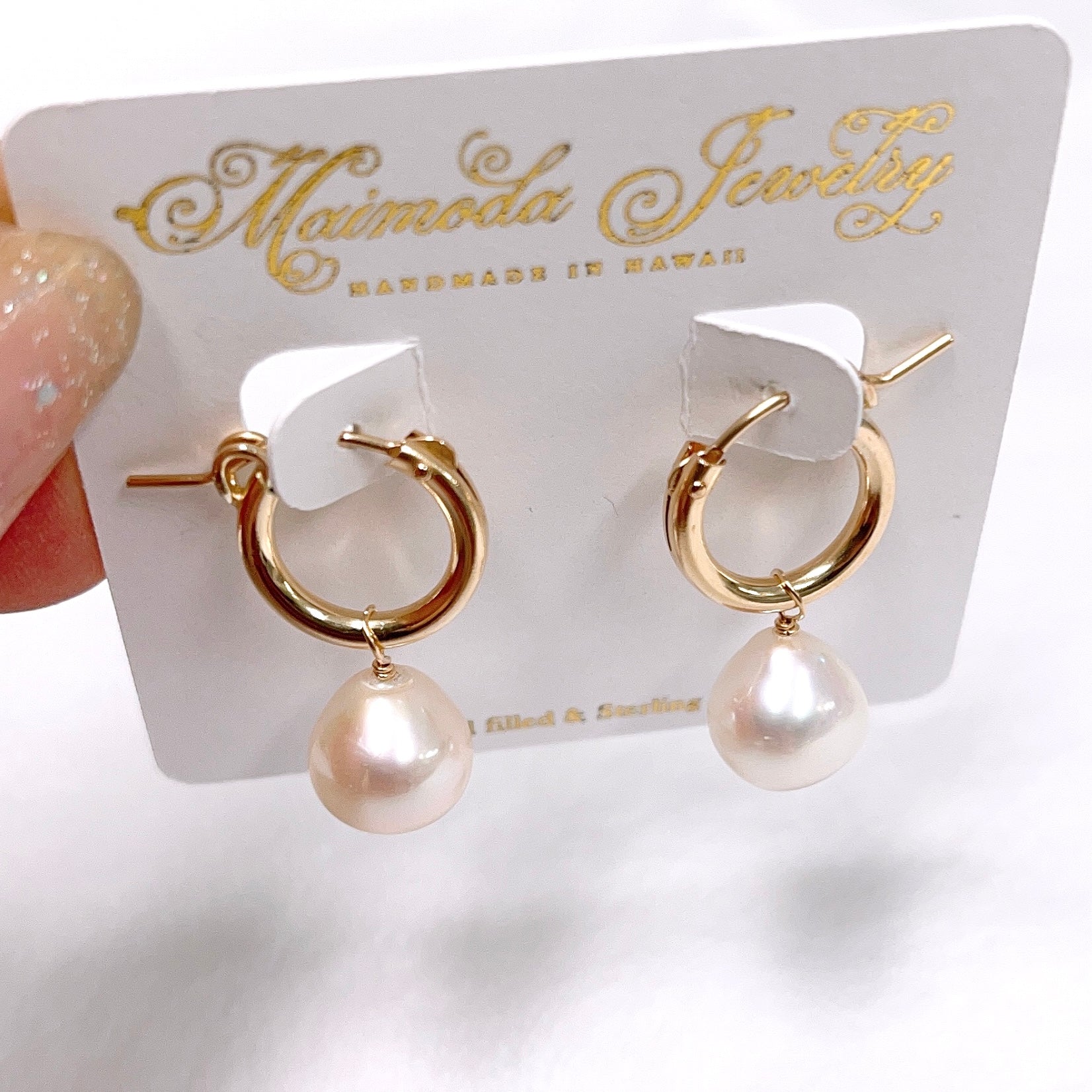 NOELA White Pearl Earrings (E620) - Elegant Pearl Studs for Women, Perfect for Weddings, Parties & Everyday Wear
