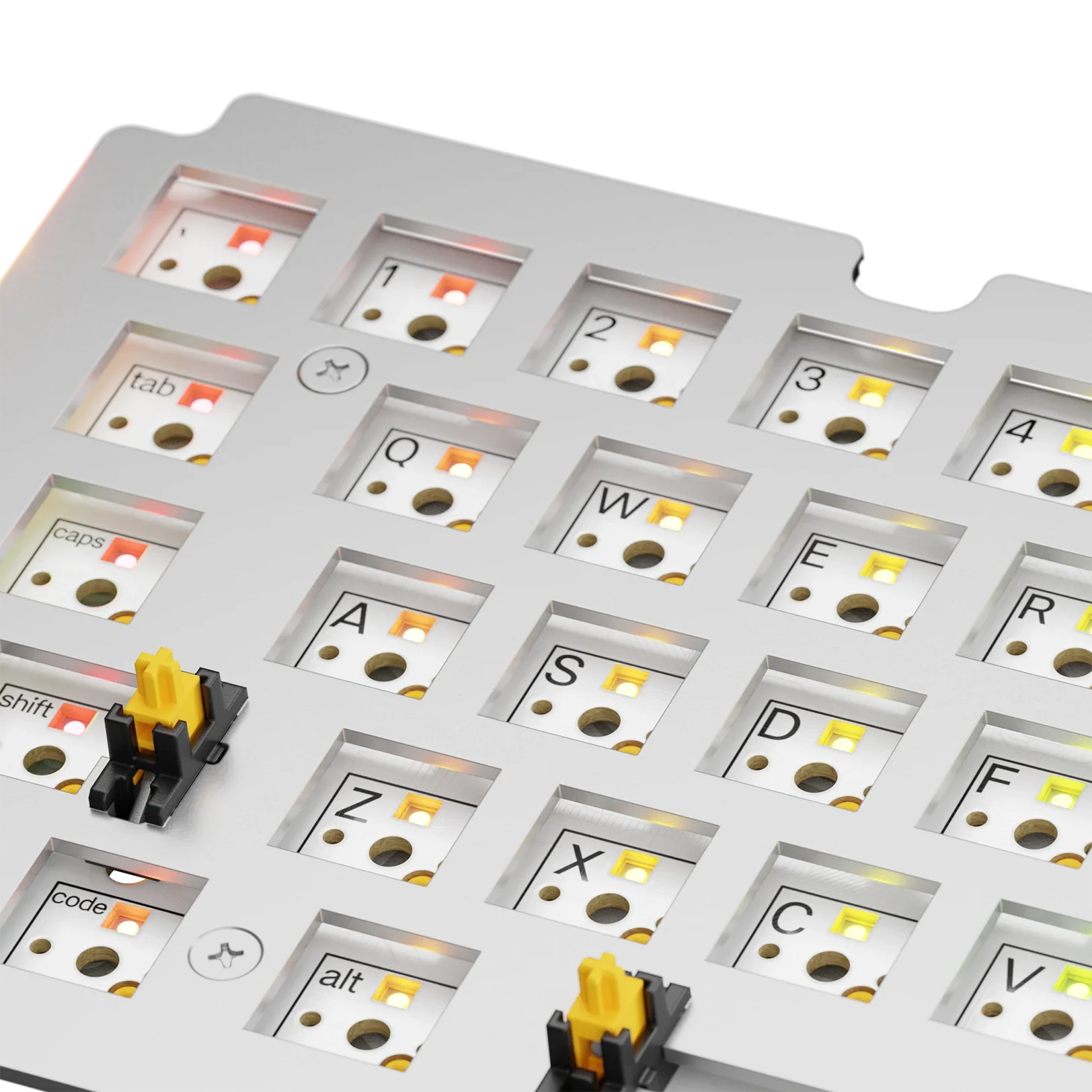 GMMK 3 65% Aluminum Silver ANSI Mechanical Keyboard Switch Plate - Perfect for Custom Keyboard Builds & Gaming Setups
