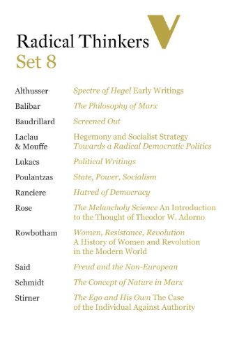 Radical Thinkers Book Set 8 - Complete Collection (Shrinkwrapped) | Political Philosophy & Critical Theory Books for Academics, Students & Intellectuals | Perfect for Classroom Study, Research & Personal Library