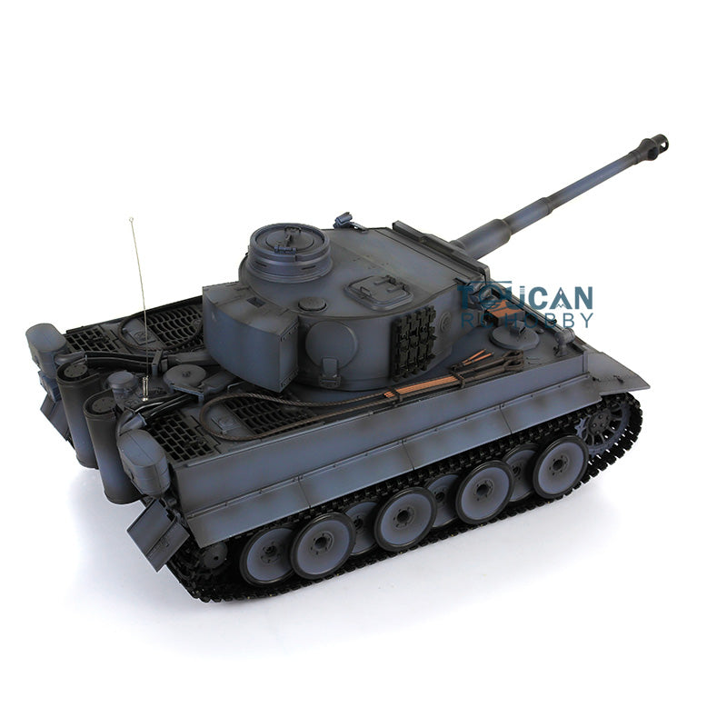 2.4GHz Henglong 1/16 Scale German Tiger I RC Tank - RTR Plastic Model with BB Shooting, Smoke Effect, Sound & Recoil (Item 3818-7.0) | Perfect for Military Enthusiasts, Collectors & Battle Reenactments