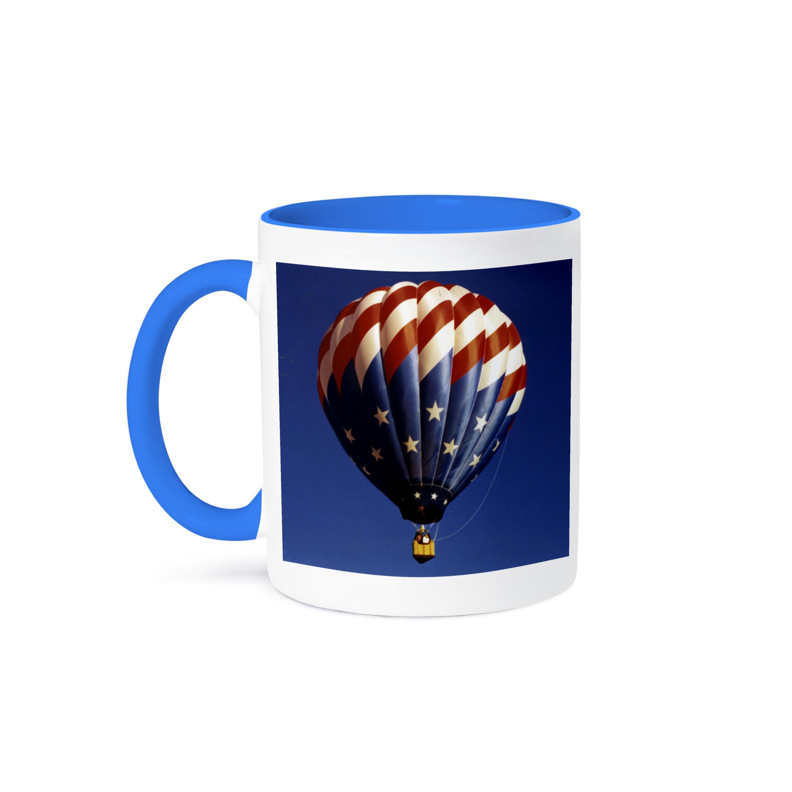 3D Rose Hot Air Balloon Freedom Design Ceramic Coffee Mug - 11 oz Travel Mug for Tea & Hot Drinks - Perfect for Home, Office, Camping & Gifts