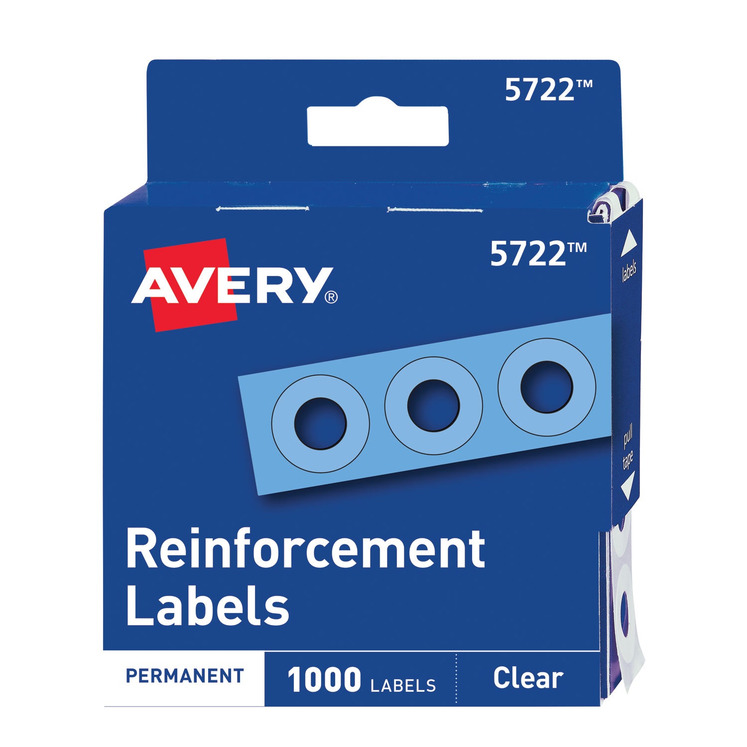 Avery® Clear Hole Reinforcements 0.25