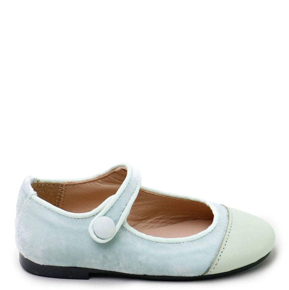Papanatas Mint Velvet Captoe Mary Jane Flats - Women's Comfortable Dress Shoes for Work & Special Occasions | Elegant Office Pumps & Wedding Party Shoes
