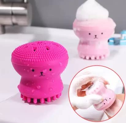 Premium Set of 2 Silicone Face Scrubbers - Gentle Exfoliating & Cleansing Brush for Men & Women - Soft Massage Brush for Acne, Blackheads & Glowing Skin - Perfect for Daily Skincare & Spa Routine