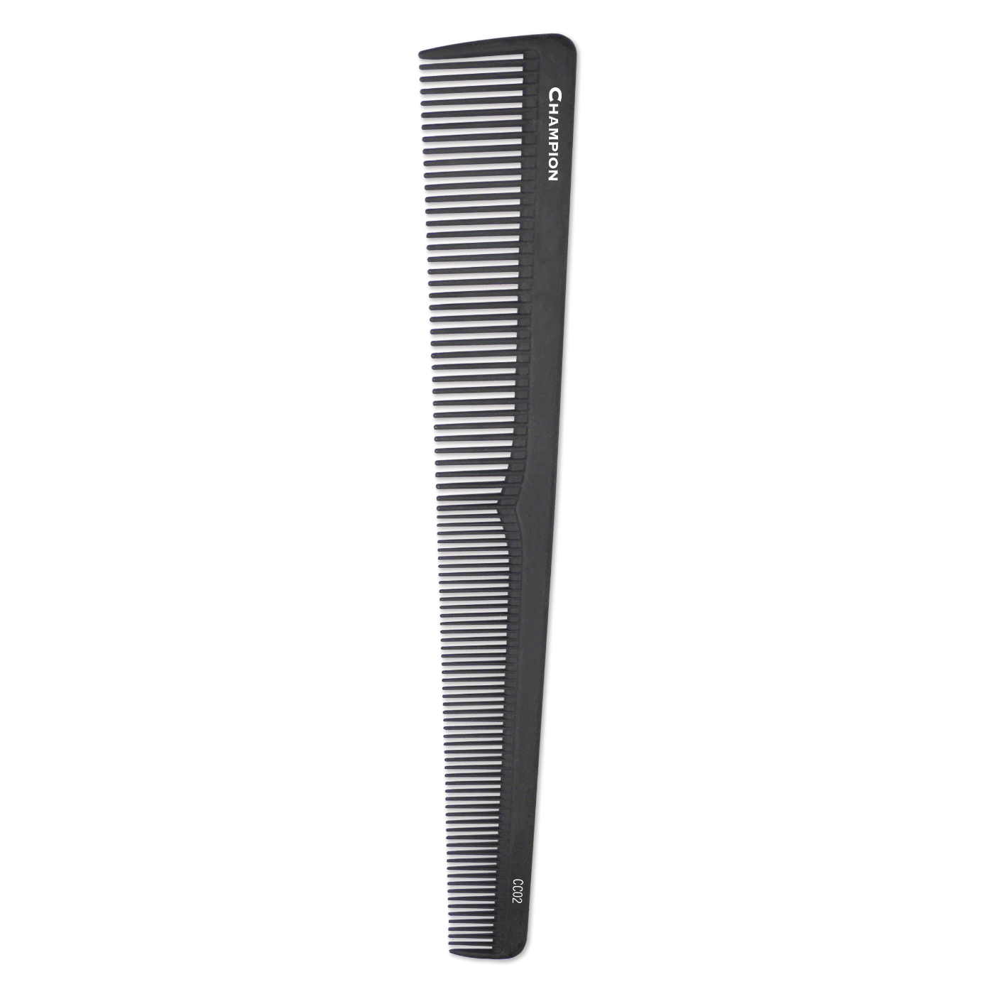 Champion Carbon Styling Comb for Men & Women - 7 Inch Professional Hair Comb for Styling, Detangling & Smoothing - Black Carbon Fiber Comb for Salon, Home & Travel Use