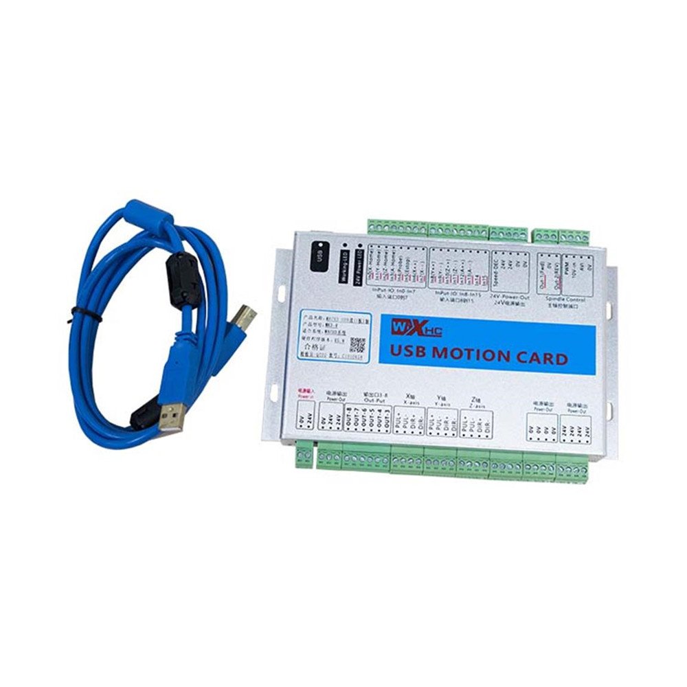 3 Axis USB CNC Controller & Ethernet Motion Control Card for MACH3 - Perfect for CNC Machining, Woodworking, and Metal Fabrication