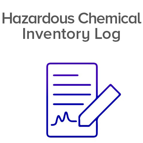 Hazardous Chemical Inventory Log Book - OSHA Compliant Tracking Sheet for Workplace Safety & Compliance | Perfect for Labs, Factories, and Industrial Facilities