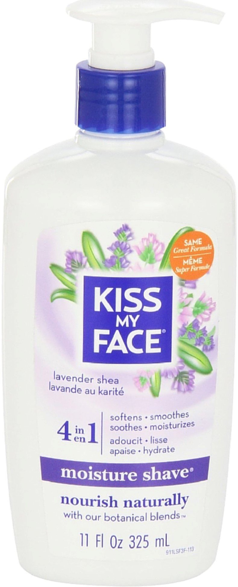Kiss My Face Moisturizing Shaving Cream with Lavender & Shea Butter - 11 oz (Pack of 7) | Soothing Shave for Sensitive Skin, Men & Women, Perfect for Daily Shaving Routine