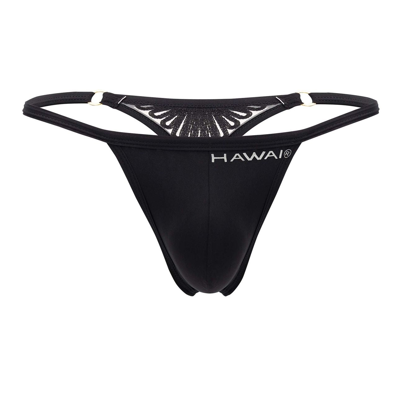 Premium Hawaiian Microfiber G-String Thong Underwear - Black 42317 - Sexy & Comfortable for Beach, Yoga & Intimate Moments