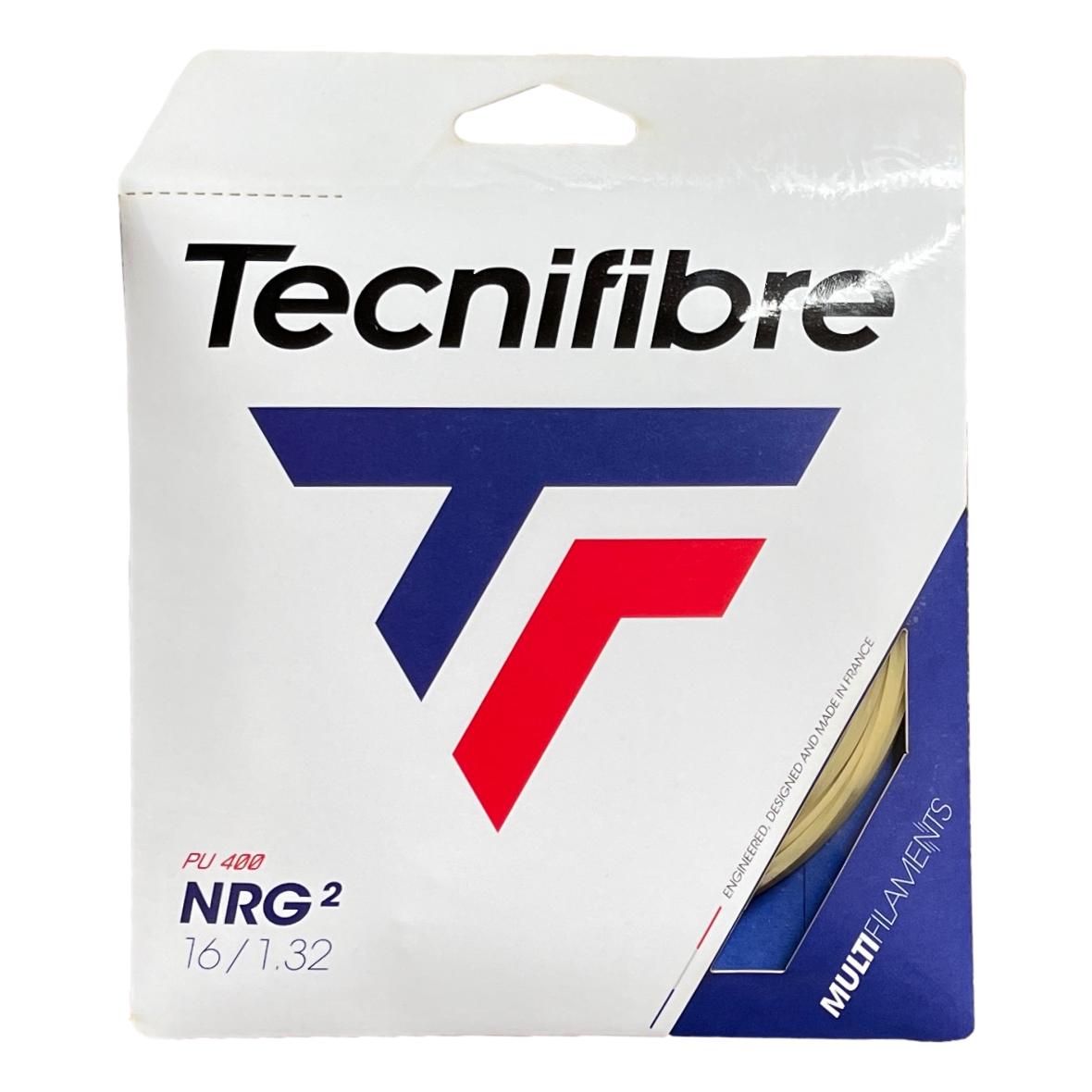 Tecnifibre NRG2 16 Tennis String - High Performance Multifilament for Power & Comfort | Perfect for Recreational & Competitive Players
