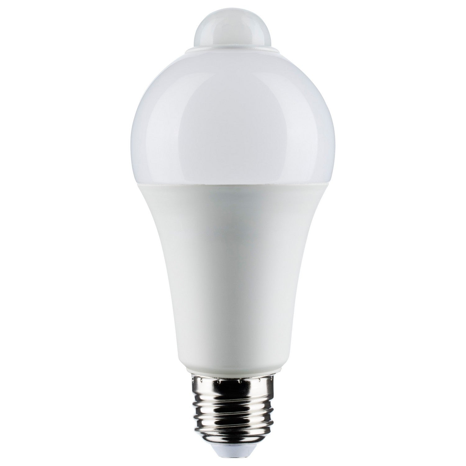 A19 LED Bulb with PIR Motion Sensor - 12W (1050 Lumens, 5000K Daylight White) - E26 Medium Base, Frosted Finish - Ideal for Indoor/Outdoor Security Lighting, Hallways, Closets & Porches