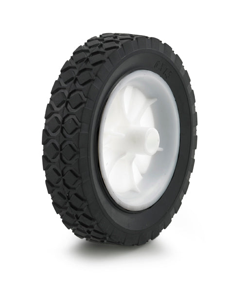 10 Pack 1 3/4 Inch Black Rubber Tread Wheels with White Plastic Hubs - 75 lbs Load Capacity - Perfect for Carts, Dollies, and Industrial Equipment