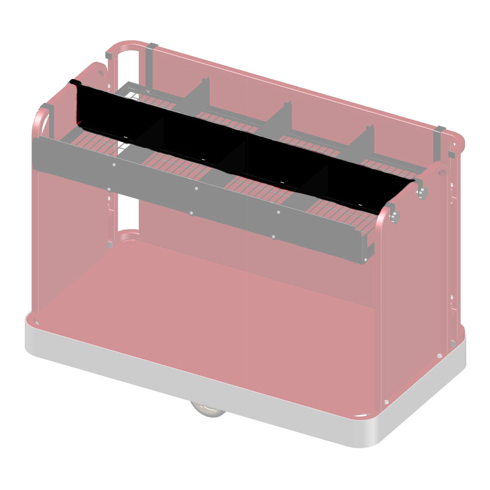 3-Sided Cart Shelf Divider - Organizer for Retail Stores, Supermarkets & Warehouses - Perfect for Product Display & Space Management