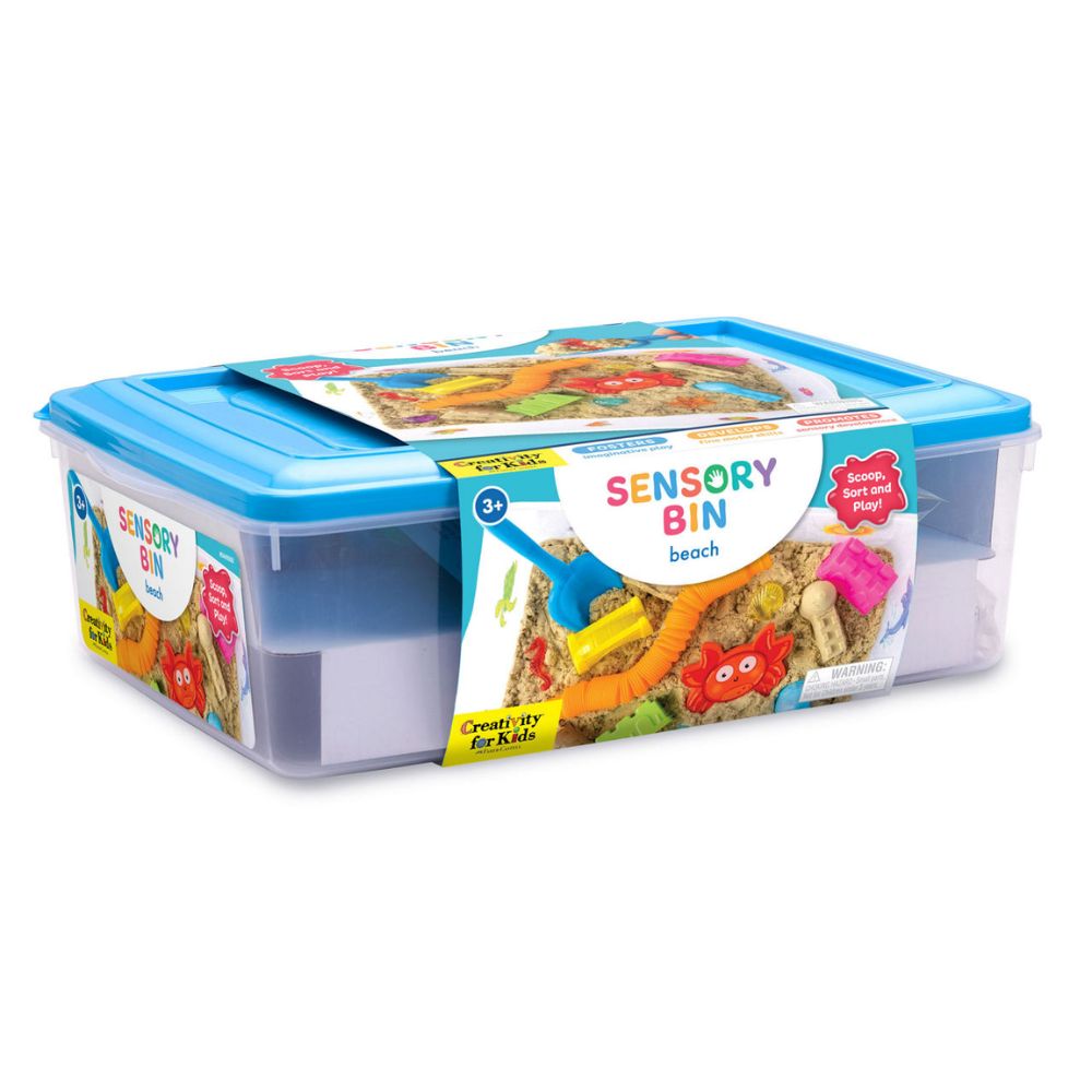 Creativity For Kids Sensory Bin - Ocean & Beach Themed Sensory Play Kit for Toddlers & Preschoolers | Perfect for Indoor & Outdoor Sensory Activities