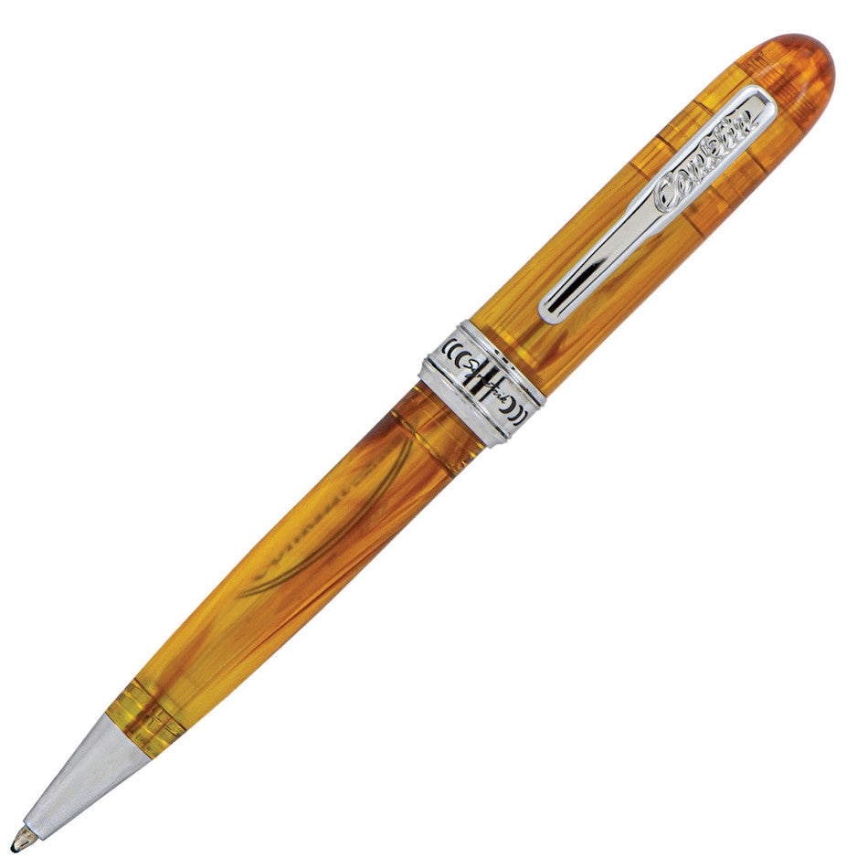 Conklin Symetrik Ballpoint Pen - Premium Amber Finish Luxury Writing Instrument for Professionals & Gift Giving - Perfect for Office, Business Meetings & Special Occasions