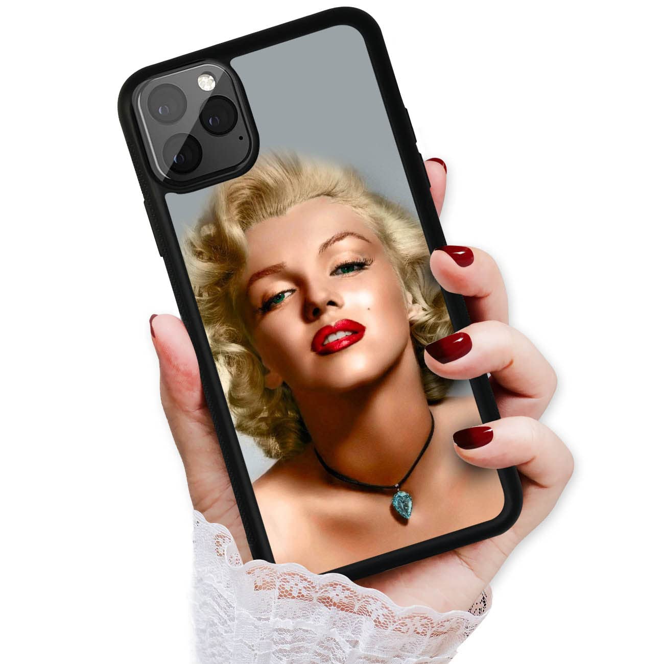Durable Soft Protective Case for iPhone 12 & iPhone 12 Pro - Marilyn Monroe Design (HOT13501) | Slim Shockproof Cover for Everyday Use & Travel Protection
