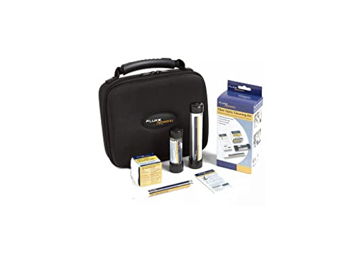 Fluke Networks NFC-KIT-CASE Professional Fiber Optic Cleaning Kit with Carrying Case - Perfect for Network Technicians, Data Center Maintenance & Telecom Equipment Cleaning