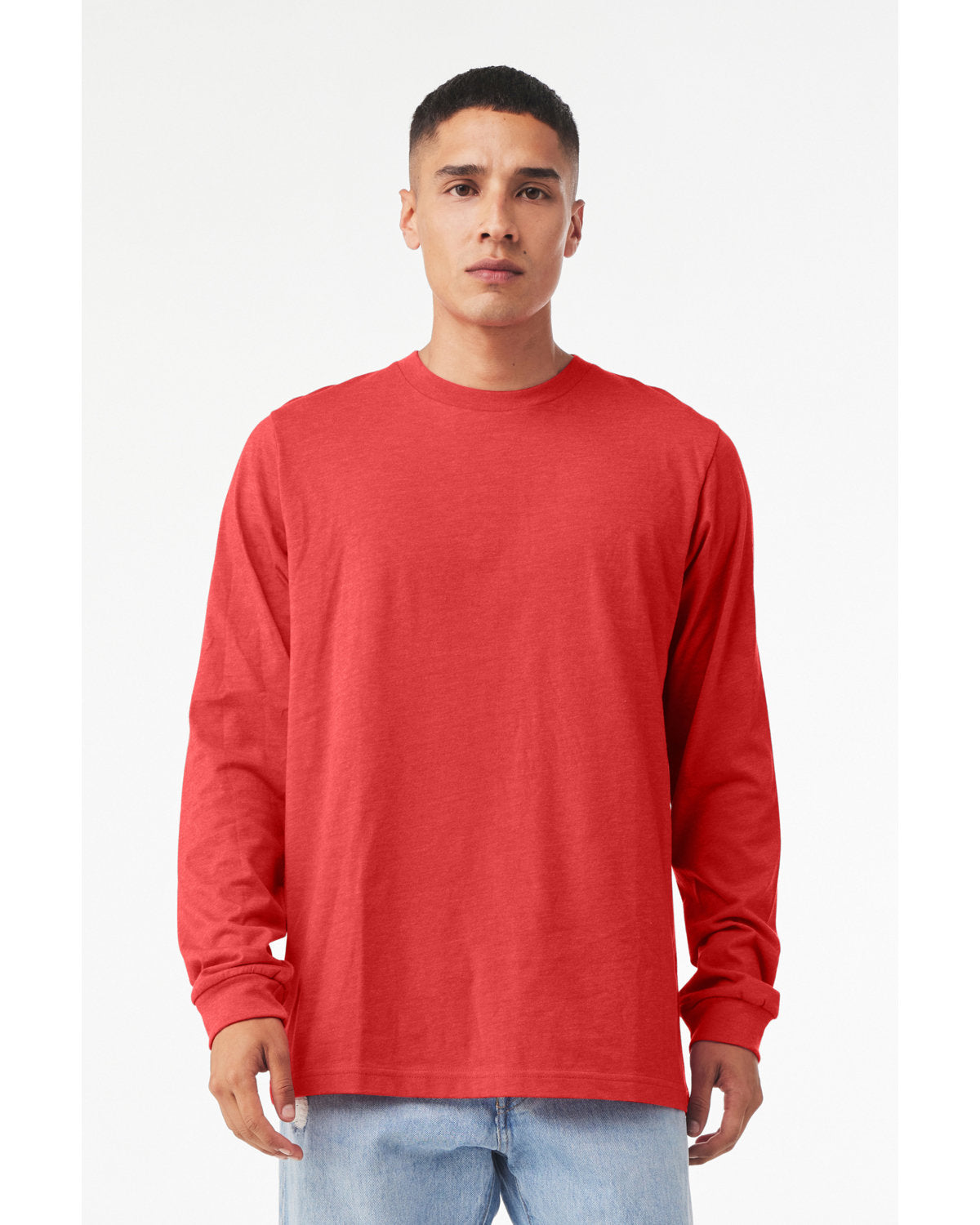 Bella + Canvas 3501CVC Unisex Long Sleeve T-Shirt - Soft CVC Jersey Crew Neck Tee for Men & Women - Perfect for Layering, Workouts, and Everyday Casual Wear