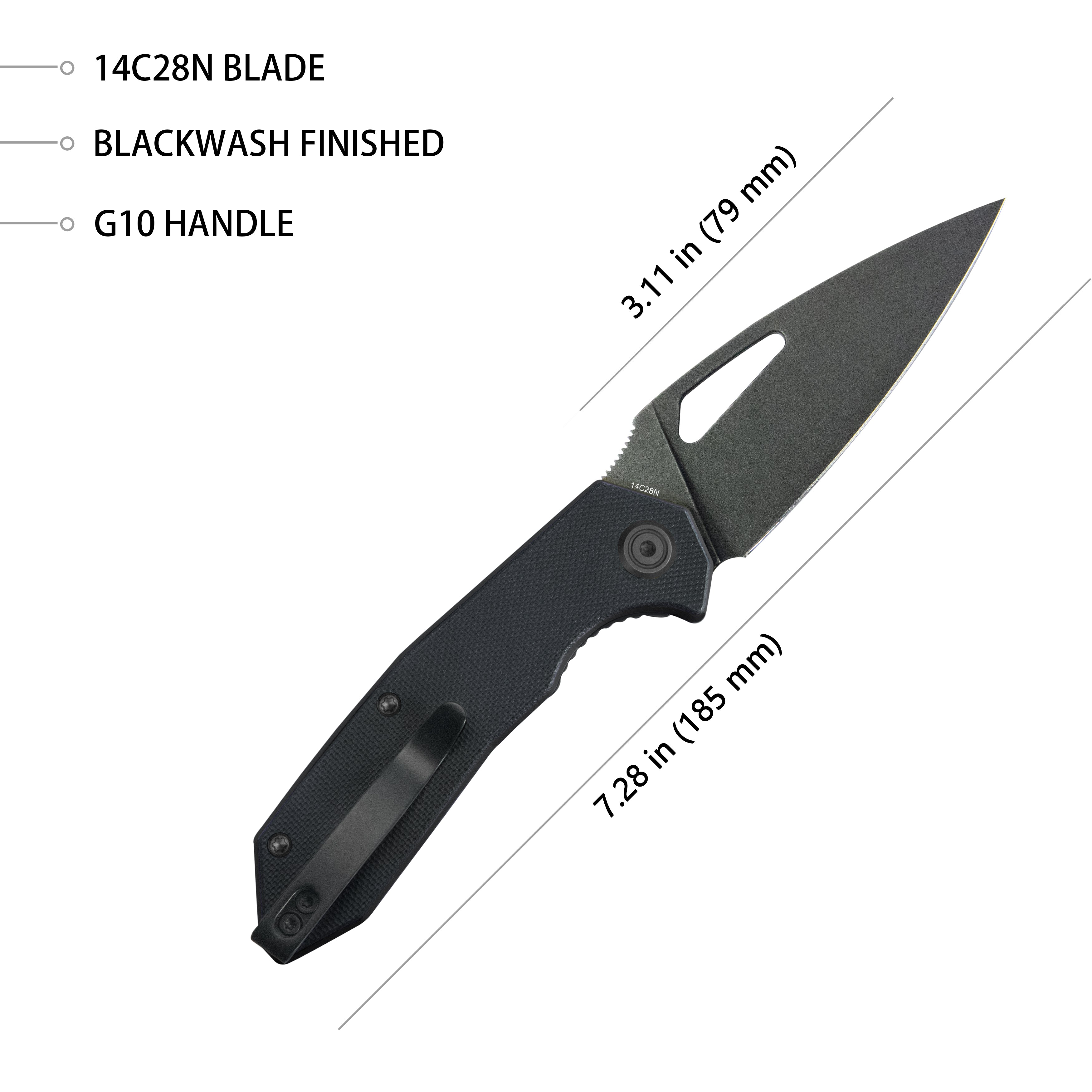 Coeus Liner Lock Thumb Open Folding Pocket Knife - 3.11