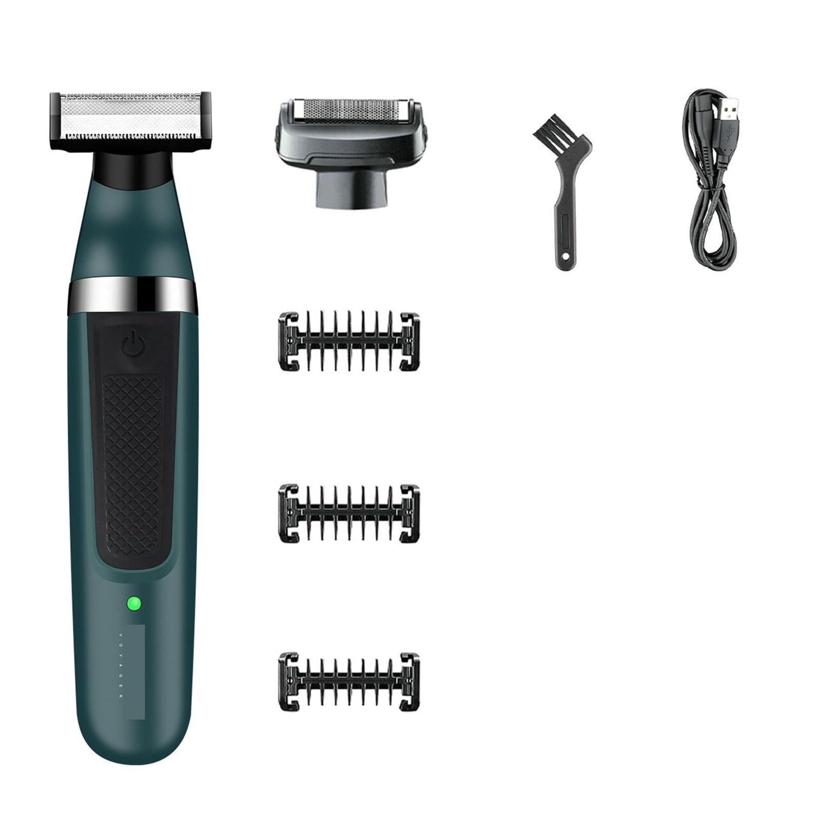 Professional 2-in-1 Electric Razor & Beard Trimmer for Men - Waterproof Cordless Shaver V-393 with Precision Blades | Perfect for Home Use, Travel & Daily Grooming Routine