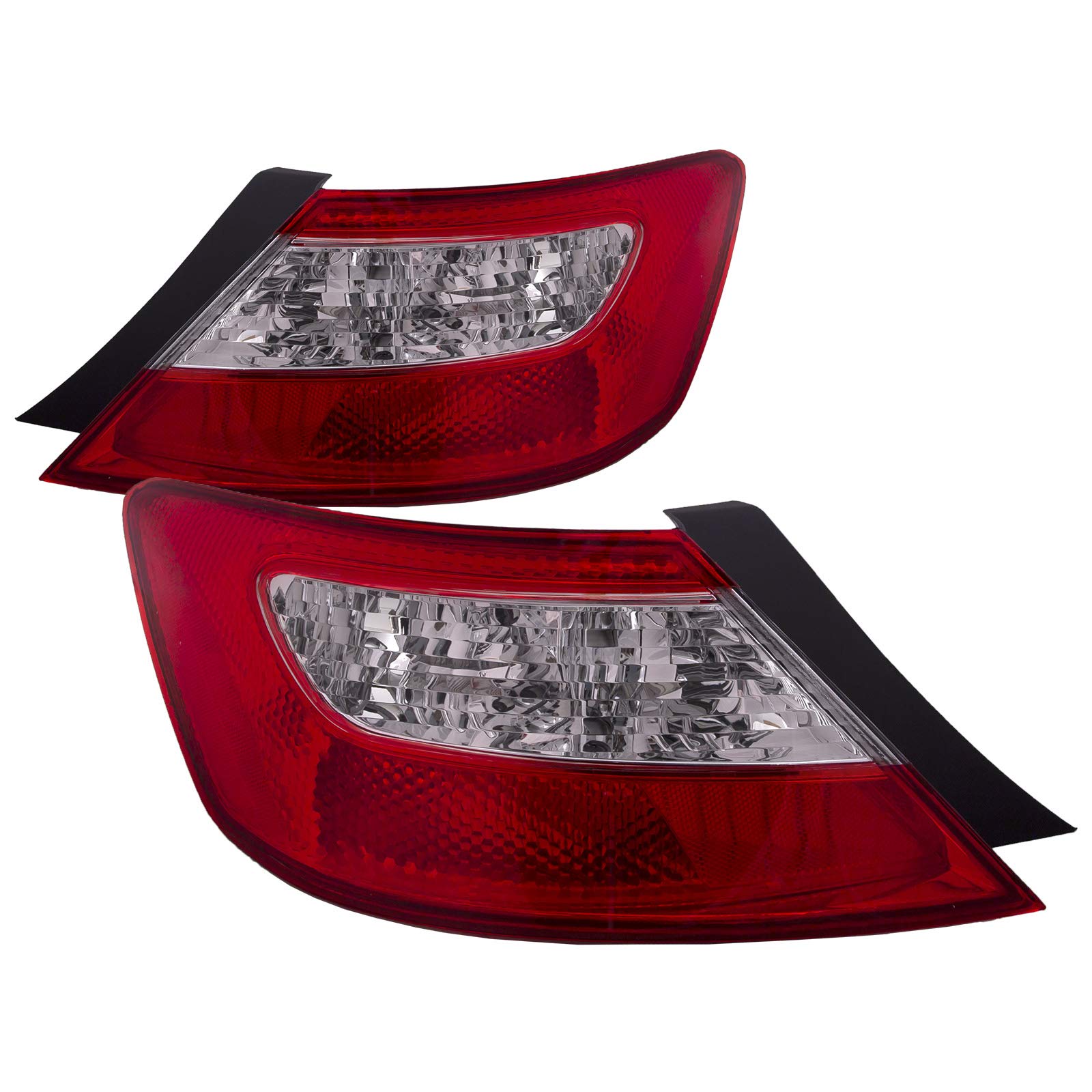 HEADLIGHTSDEPOT Replacement Tail Lights for 2009-2011 Honda Civic Coupe - Left & Right Pair - Perfect for Night Driving and Enhanced Vehicle Safety