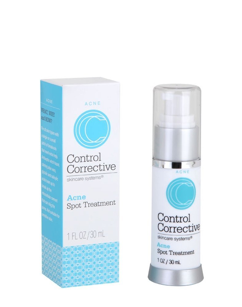 Control Corrective Acne Spot Treatment for Face & Body - 1 Oz Fast-Acting Pimple Cream with Salicylic Acid - Clear Breakouts Overnight - Perfect for Teen & Adult Acne Care at Home, Work or Travel