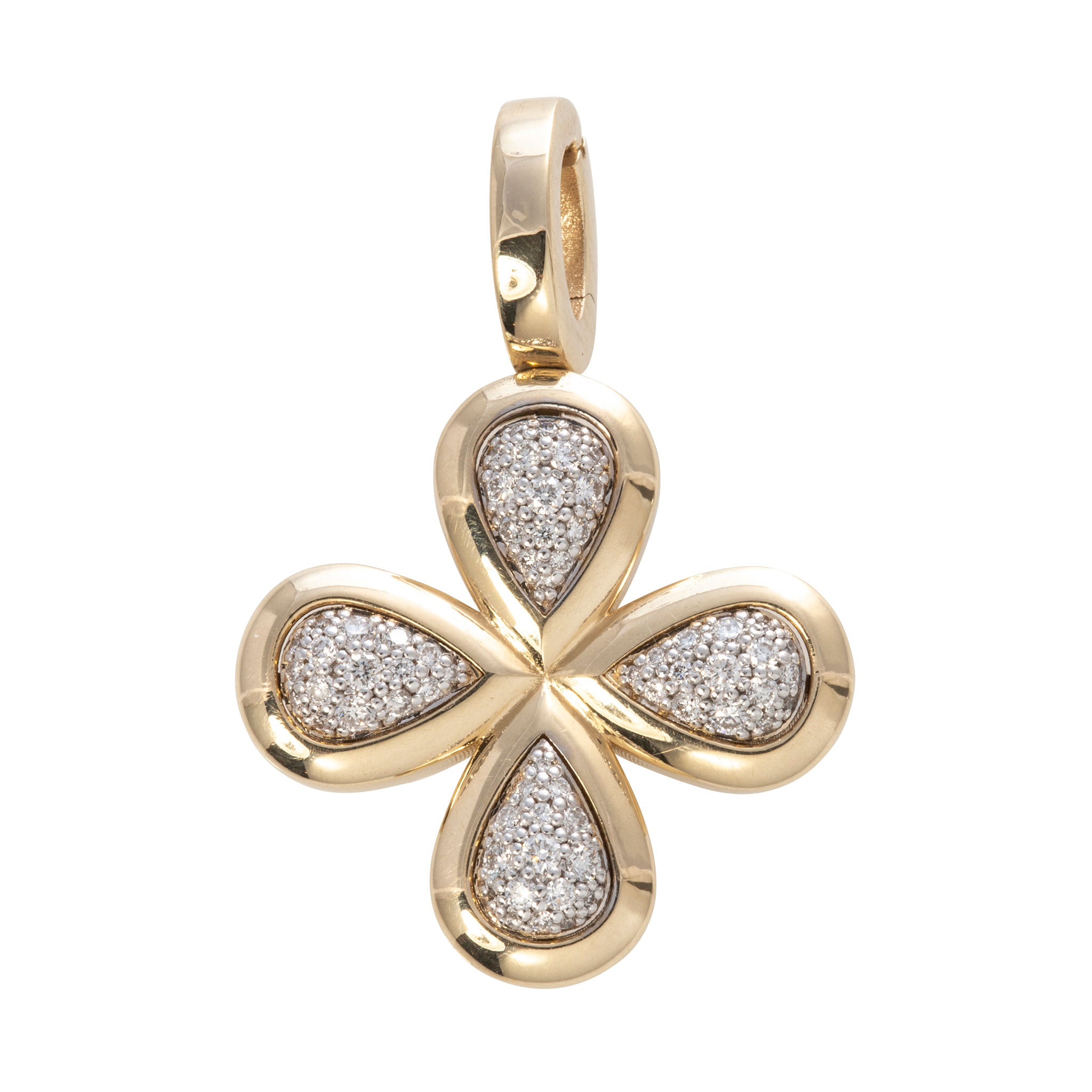 Exquisite Mary Pavé Diamond Quad Pendant Necklace - 14K White Gold Dainty Jewelry for Women - Perfect for Anniversary Gifts & Special Occasions