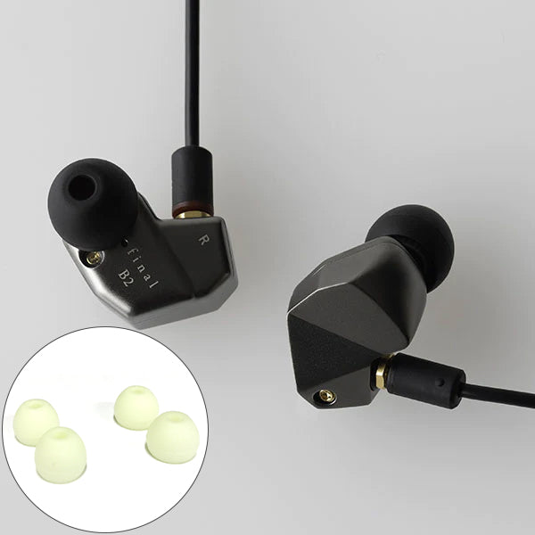 Final Audio B2 Single Balanced Armature Driver Earphones with Free Glow in the Dark Tips - Premium Sound for Audiophiles, Music Lovers & Commuters