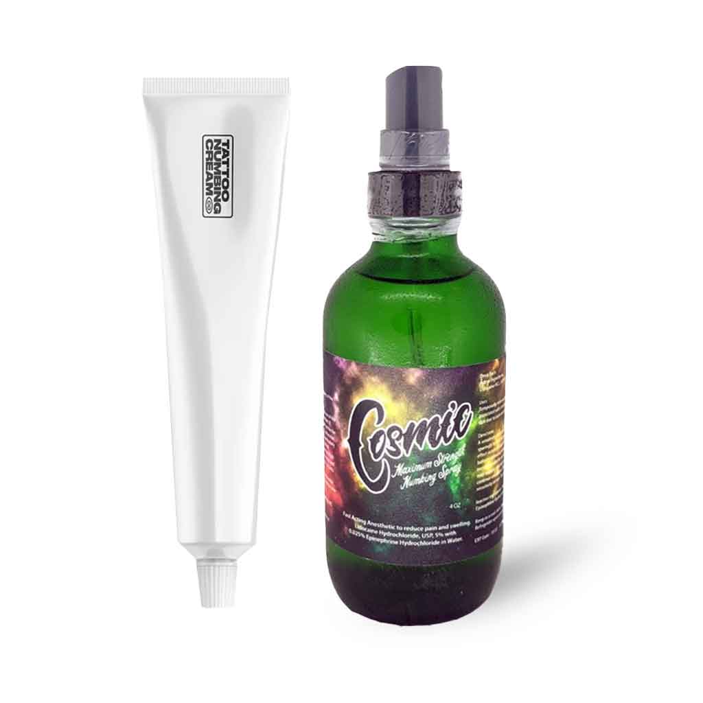 Ultimate Stay Numb Tattoo Bundle Kit - Professional Numbing Cream for Tattoos, Piercings & Waxing - Pain Relief Solution for Tattoo Artists & Clients - Perfect for Sensitive Skin & Long Tattoo Sessions