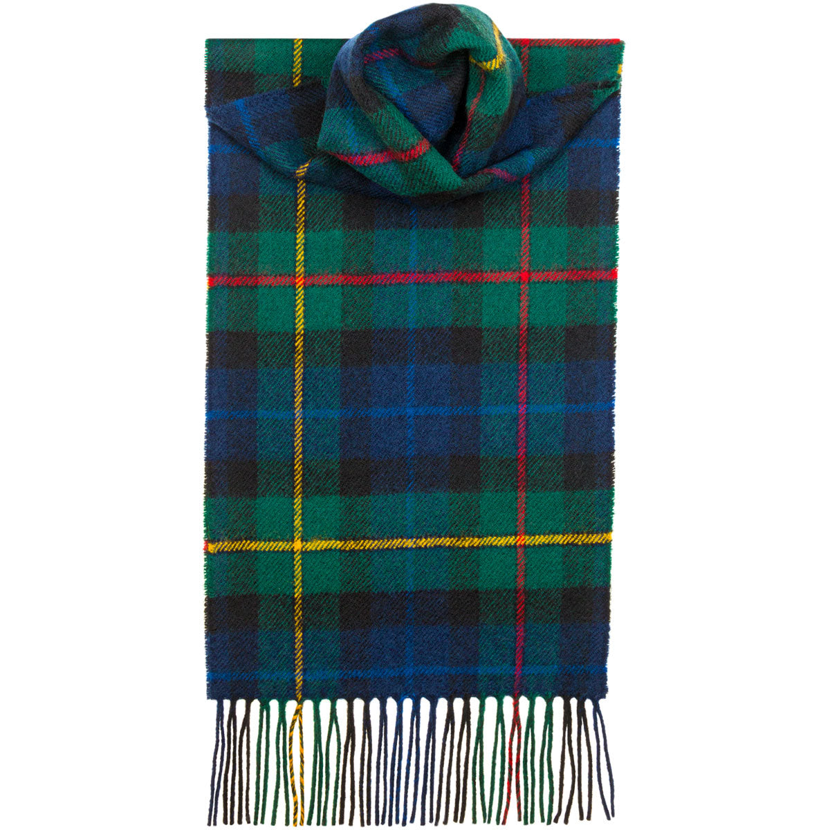 Smith Modern Tartan Scarf - Soft Wool Plaid Wrap for Men & Women - Perfect for Winter Fashion, Outdoor Activities & Holiday Gifts