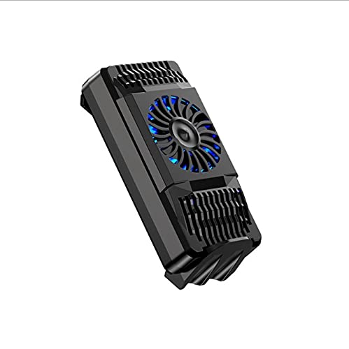 Semiconductor Phone Cooler - 3-Second Rapid Cooling Fan for Gaming & Live Streaming - Black | Perfect for Mobile Gamers & Video Watchers