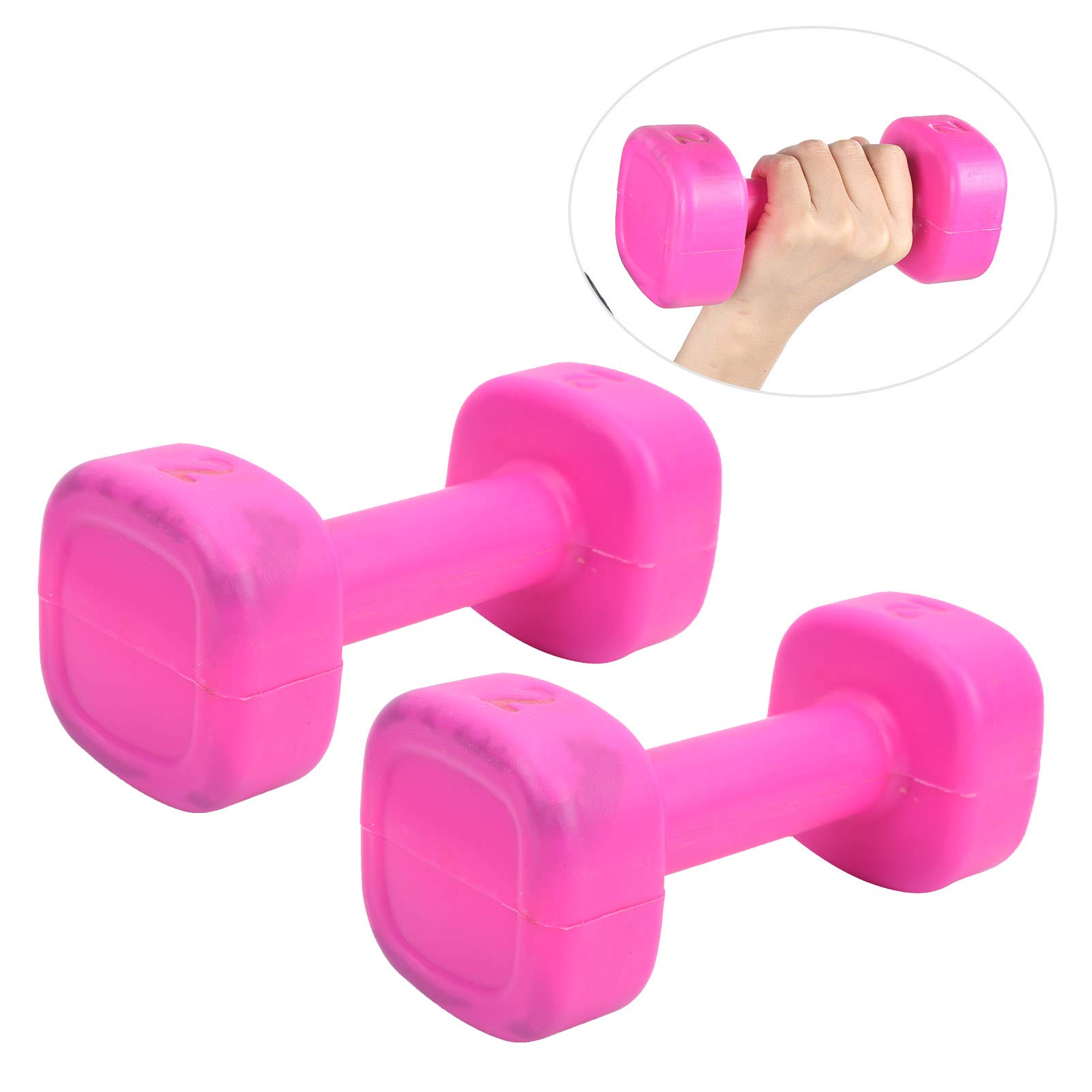 Niiyen Adjustable Dumbbells Set - 1 Pair Women's Fitness Weights for Home Workout, Yoga & Strength Training - Ideal for Adults & Kids Exercise Equipment