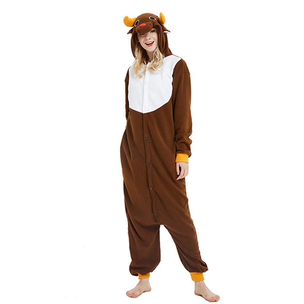 Men's Animal Onesie Pajamas - Unisex Adult Novelty Pajama Bottoms, Halloween Costume, Loungewear & Sleepwear for Christmas, Cosplay, Homewear and Relaxation