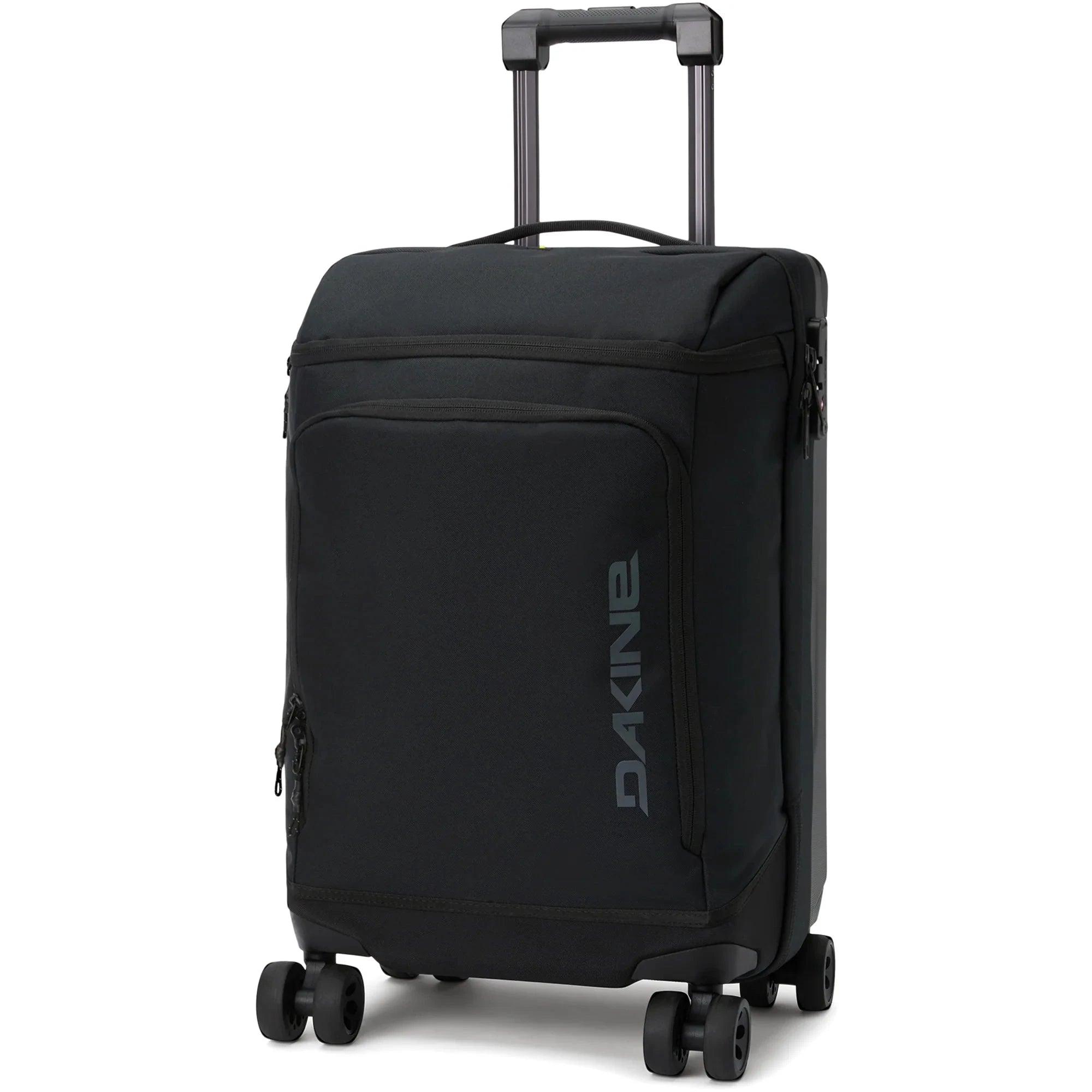 Dakine Split 4 Wheel Carry On Luggage 48L Black - Lightweight Spinner Suitcase for Air Travel, Business Trips & Weekend Getaways