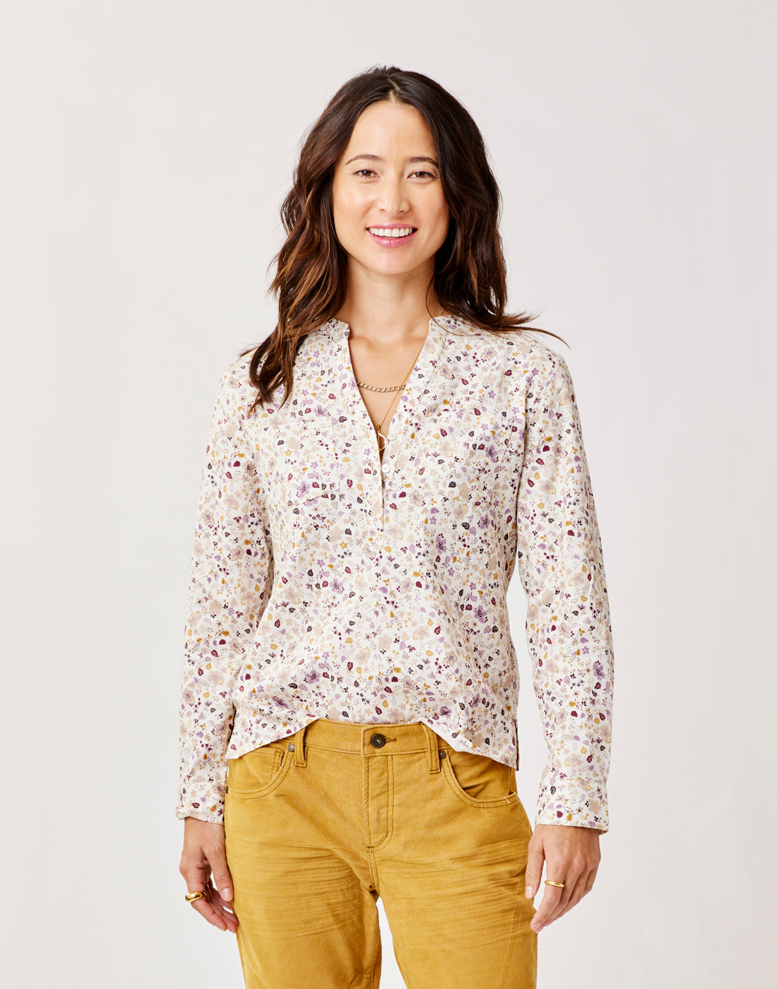 Stylish Dylan Twill Shirt with Cloud Floral Print - Comfortable Casual Button-Up Shirt for Men | Perfect for Office Wear, Date Nights & Outdoor Activities