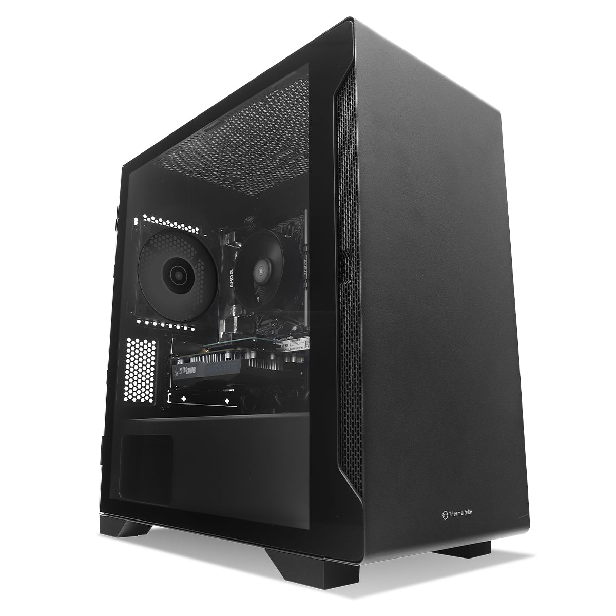 Arasaka LUX GO RX 6600 Ryzen 5 5500 Gaming Desktop Computer - High Performance Black PC for Gaming, Streaming & Content Creation