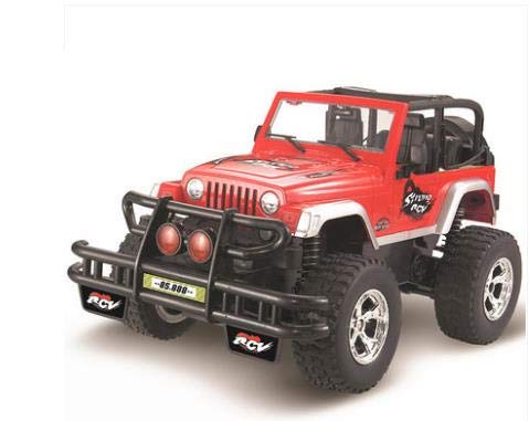 1/14 Scale RC Off-Road Wrangler 4x4 Crawler Truck - High Speed Electric Remote Control Car with Music & Charging - 40CM Hummer Style Toy for Boys - Perfect for Outdoor Racing & Indoor Drifting