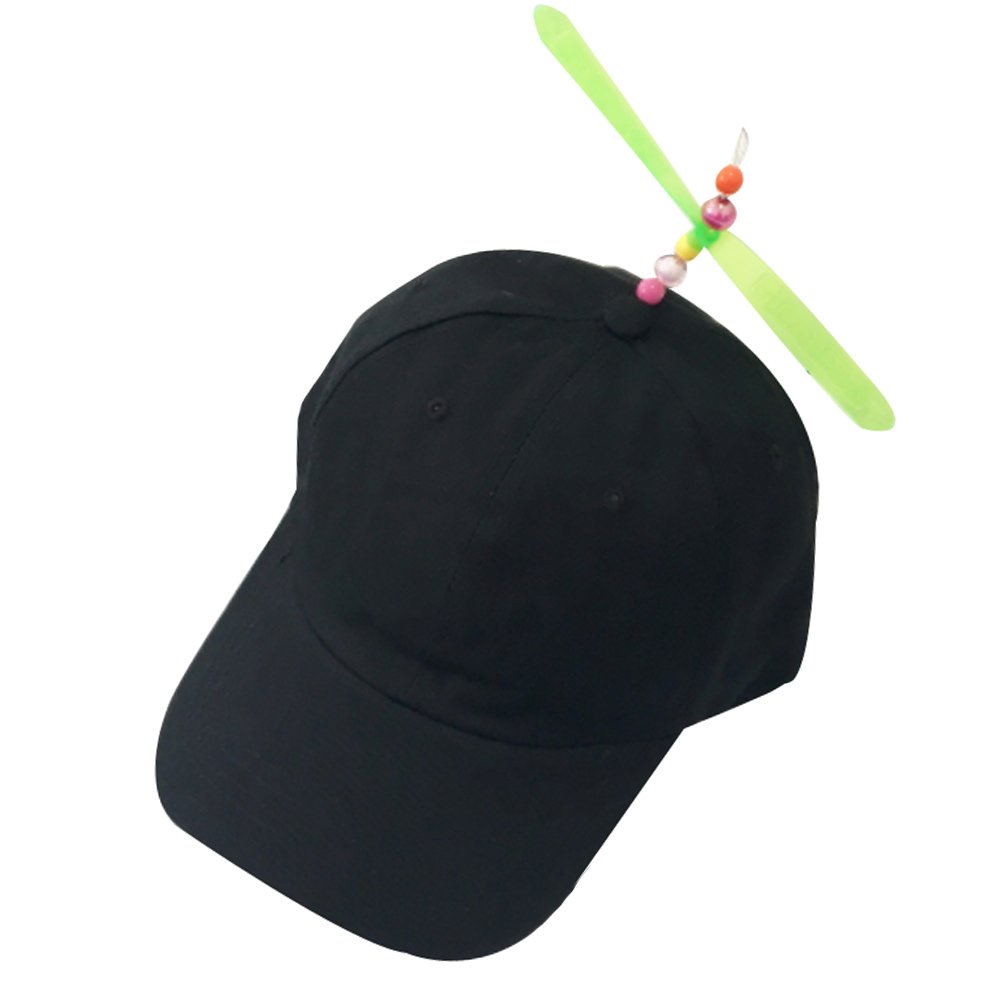 Linggo Unisex Bamboo Dragonfly Baseball Cap - Fun Propeller Hat for Outdoor Play