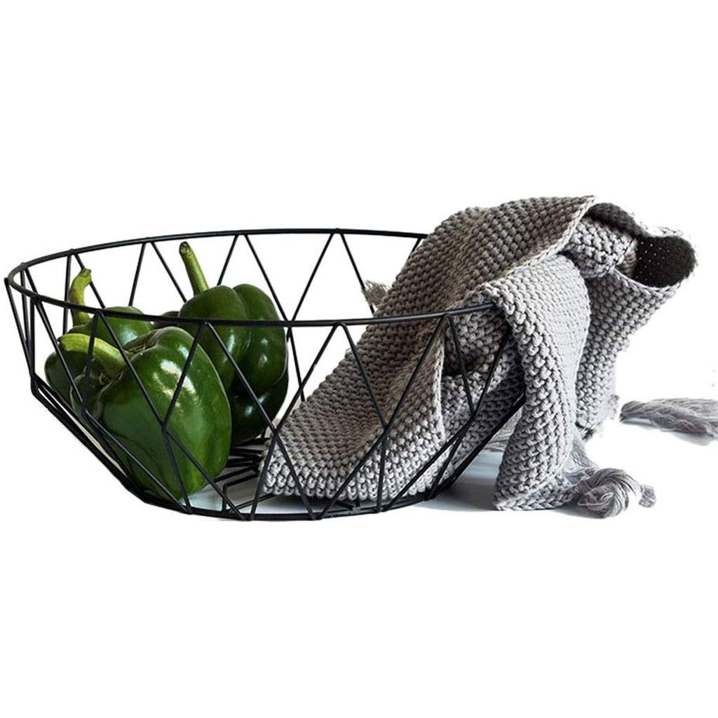ZCHAN Large Round Gold Metal Wire Fruit Bowl - Sunflower Shaped Modern Home Decor for Countertop, Kitchen & Dining Table | Perfect for Displaying Fruits, Snacks & Decorative Items