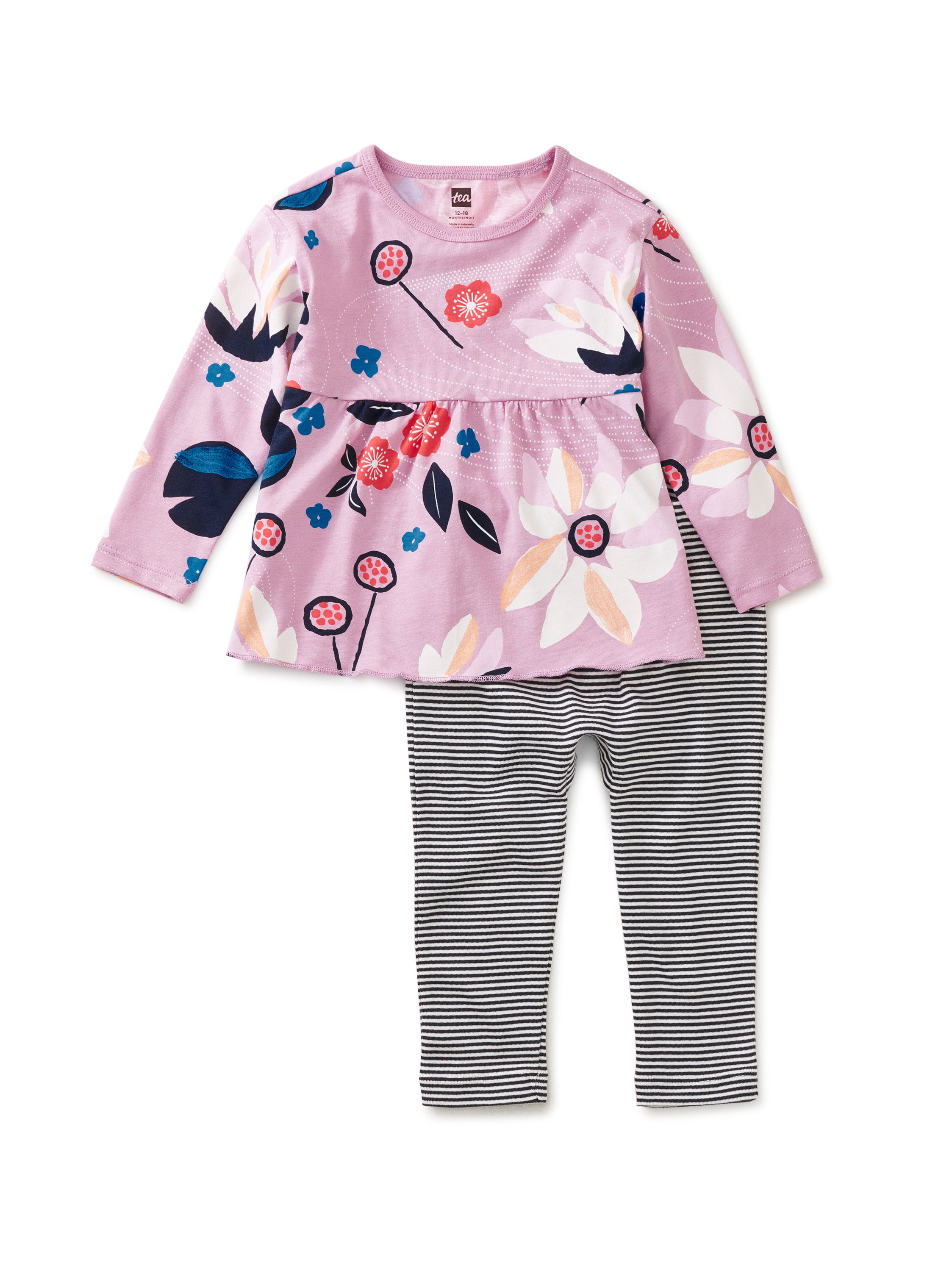 Floral Kimono Peplum Top & Pants Set - Japanese Style Loungewear for Women, Yoga, Spa, and Relaxation at Home