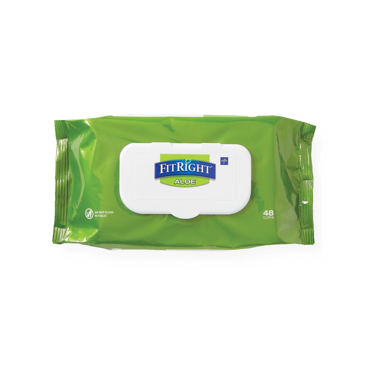 FitRight Aloe Vera Personal Cleansing Wipes - Gentle & Moisturizing for Face & Body - Perfect for Travel, Gym & On-the-Go Hygiene