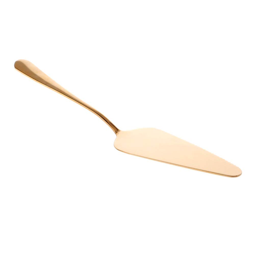 Stainless Steel Gold/Rose Gold Chocolate Triangle Spatula - Butter & Cheese Spreader - Cake & Pizza Baking Tool - Perfect for Dessert Making, Kitchen Baking & Food Decoration