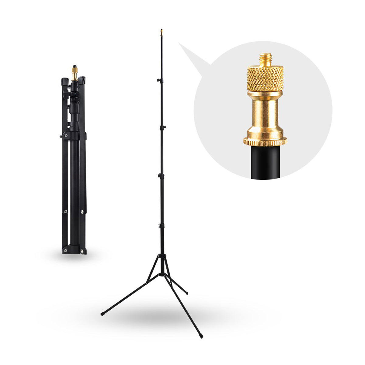 Aputure LS Mini20 Compact Light Stand Kit (3 Pack) - Perfect for Photography, Videography, and Studio Lighting