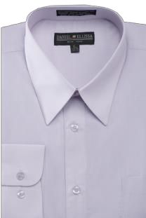 Daniel Ellissa DS3001 Basic Dress Shirt with Convertible Cuff in Lilac | Formal & Business Attire | Office Wear & Special Occasions