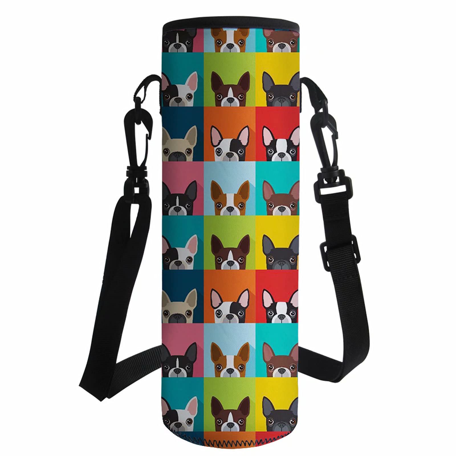 Forchrinse Cute Llama Water Bottle Sling - Neoprene Insulated Carrier Bag for Kids & Girls, Perfect for School, Sports, and Outdoor Adventures