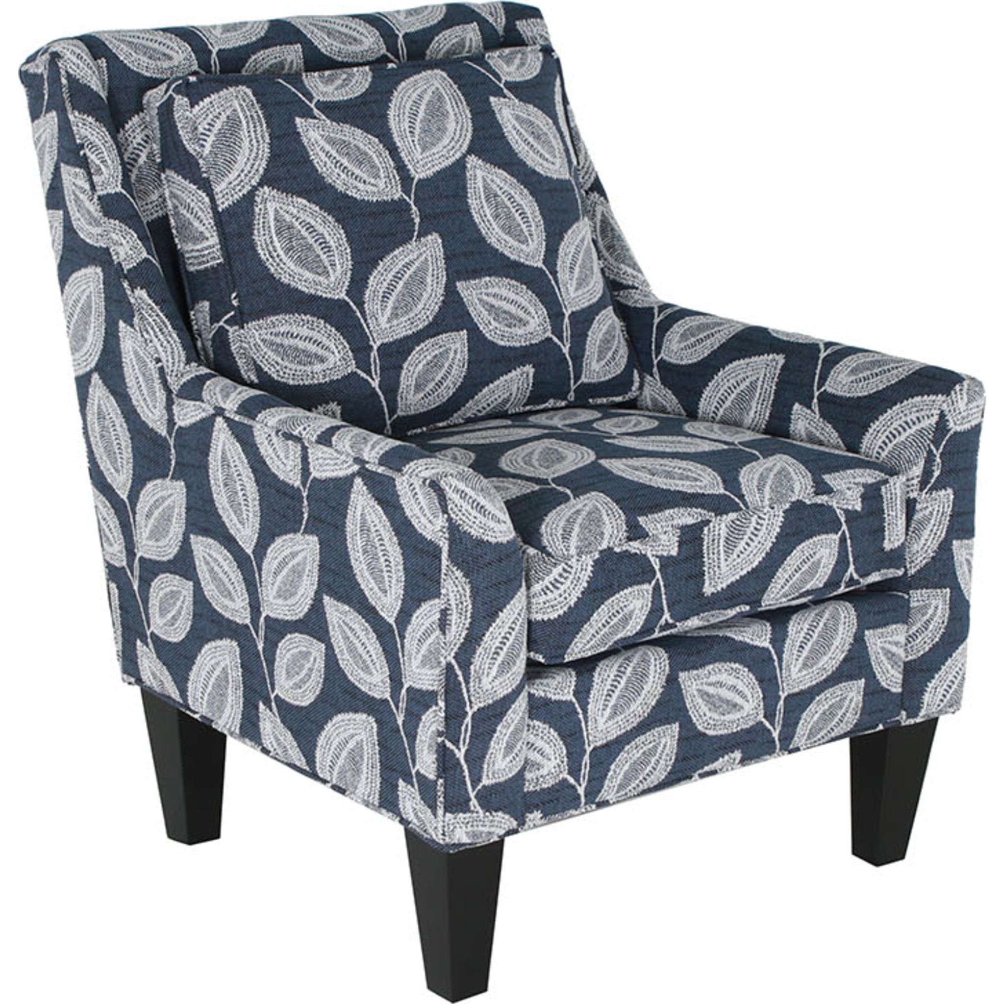 Stylish Ashton Accent Chair in Indigo Blue - Perfect for Living Room, Bedroom & Home Office Decor